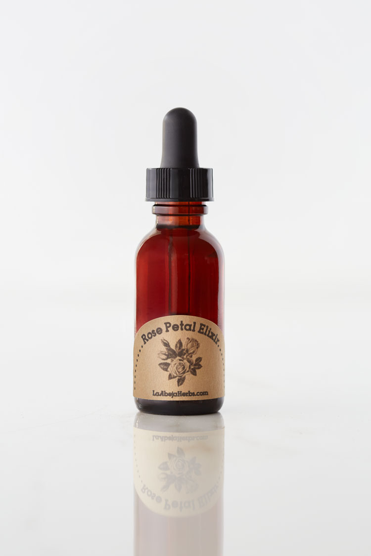Stress Relief with Rose Petal Elixir from La Abeja Herbs Clean Living